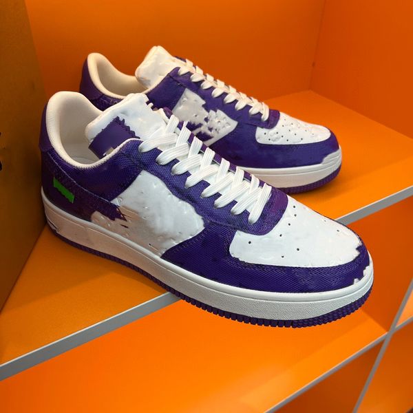 shoes designer version pure handmade 2022ss luden ni three-way name purple stitching men's and women's same casual sneakers, Black
shoes designer version pure handmade 2022ss luden ni three-way name purple stitching men's and women's same casual sneakers, Black