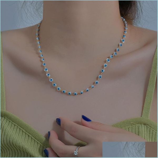 chains new trendy 18k gold plated chain blue evil eye beads strands necklace for woman gift drop delivery 2021 jewelry ne yummyjewelry dhtfg, Silver
chains new trendy 18k gold plated chain blue evil eye beads strands necklace for woman gift drop delivery 2021 jewelry ne yummyjewelry dhtfg, Silver