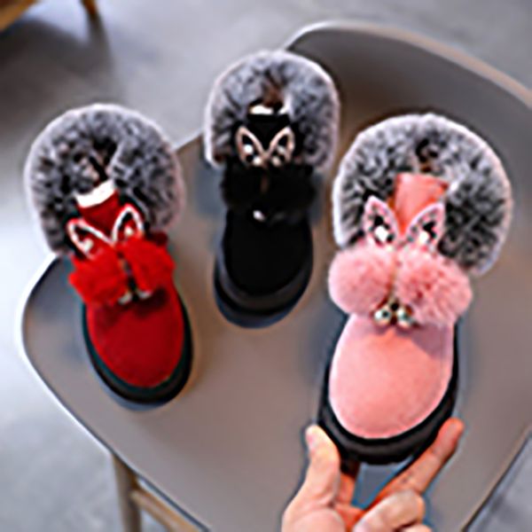 comfortable children' snow boots women' rabbit skin winter shoes lovely baby shoes e08042021, Black;grey
comfortable children' snow boots women' rabbit skin winter shoes lovely baby shoes e08042021, Black;grey
