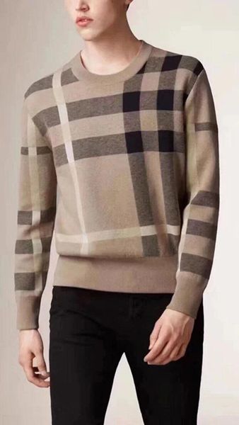 men's sweater plaid stripe brand designer designs fashionable casual long classic luxury wool thermal pullover in a variety of styles w, White;black
men's sweater plaid stripe brand designer designs fashionable casual long classic luxury wool thermal pullover in a variety of styles w, White;black