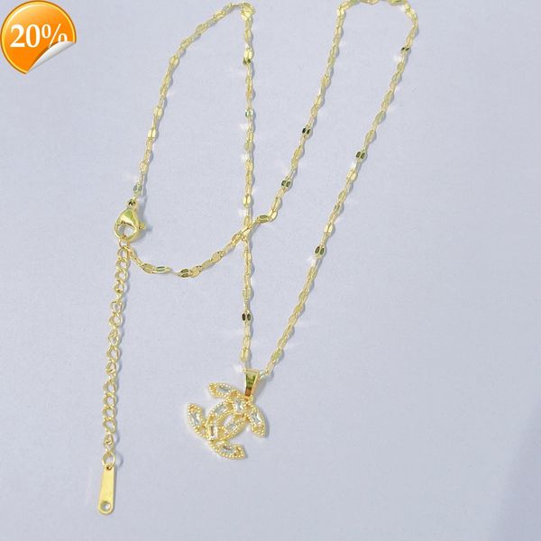 high-end fashion design women's necklace titanium steel double-c small fragrant wind inlaid diamond 18k gold plated net red collar, Silver
high-end fashion design women's necklace titanium steel double-c small fragrant wind inlaid diamond 18k gold plated net red collar, Silver