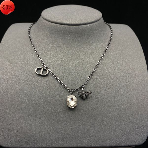 50% off factory clearance sale designer new brand jewelry necklace charm dijia/dijia nose letter brass chain, Silver
50% off factory clearance sale designer new brand jewelry necklace charm dijia/dijia nose letter brass chain, Silver