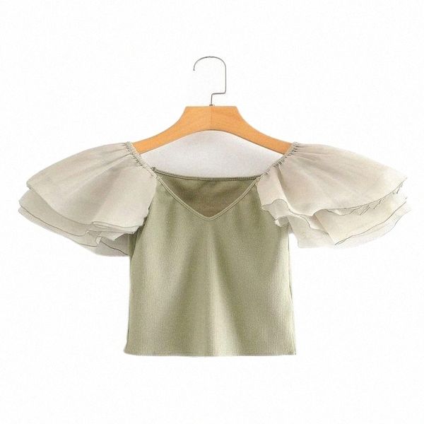 women's tanks & camis europe and the united states fashion personality loose organza puffy sleeve short jacket slim slimming v-neck swe, White
women's tanks & camis europe and the united states fashion personality loose organza puffy sleeve short jacket slim slimming v-neck swe, White