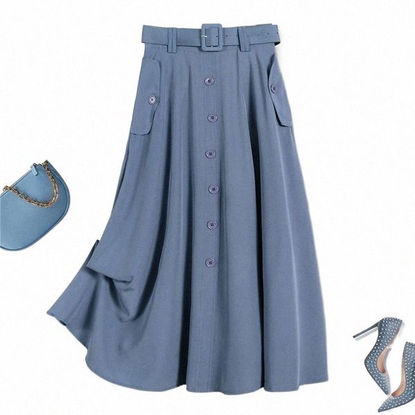 summer slim skirt women pockets a-line single-breasted large swing umbrella vintage button mid-length casual skirts 81ca#, Black
summer slim skirt women pockets a-line single-breasted large swing umbrella vintage button mid-length casual skirts 81ca#, Black