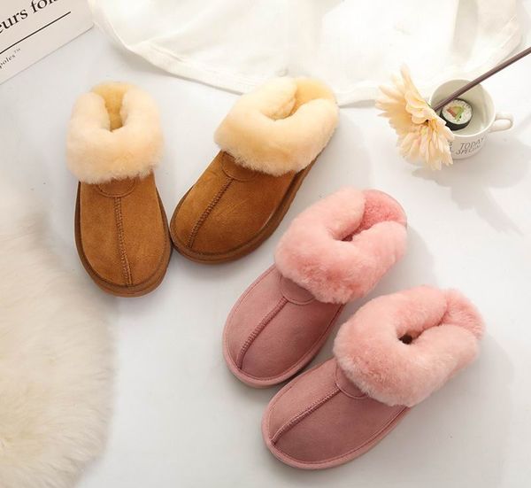 women men fur slippers full wool sheepskin slipper indoor outdoor anti slip house shoes gifts for women and teenage girls, Black
women men fur slippers full wool sheepskin slipper indoor outdoor anti slip house shoes gifts for women and teenage girls, Black