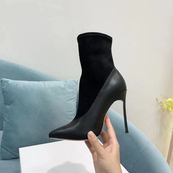 european designer women's short boots martin boots adhesive slip on classic shoes stretch faux suede soft leather letter decoration thi, Black
european designer women's short boots martin boots adhesive slip on classic shoes stretch faux suede soft leather letter decoration thi, Black