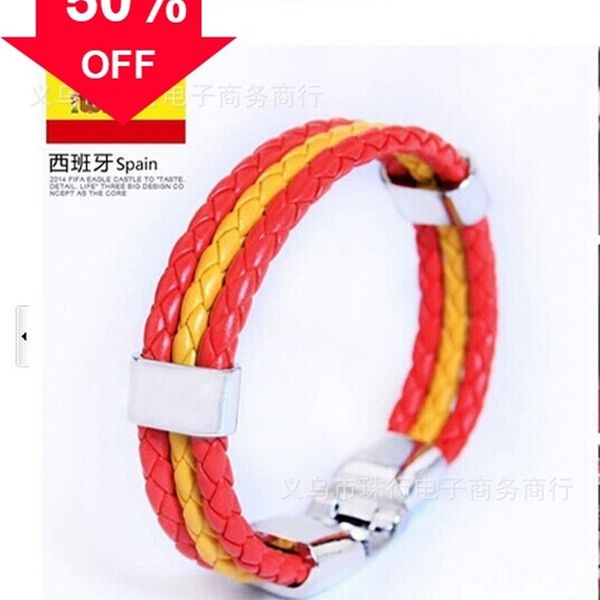 designer bracelets latest world cup hand woven leather rope bracelet pu leather rope flag commemorative, Black
designer bracelets latest world cup hand woven leather rope bracelet pu leather rope flag commemorative, Black