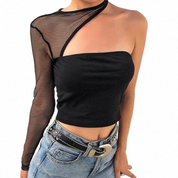women's tanks & camis y2k gothic one-shoulder mesh hedging stitching irregular chest wrapped fake two-piece streetwear fashion summ n0j, White
women's tanks & camis y2k gothic one-shoulder mesh hedging stitching irregular chest wrapped fake two-piece streetwear fashion summ n0j, White