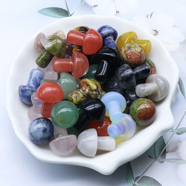 natural 20mm gemstone mushroom decoration colorful mushroom stone crafts for garden yard decor, Black
natural 20mm gemstone mushroom decoration colorful mushroom stone crafts for garden yard decor, Black