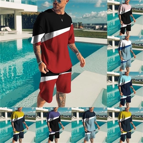 men's tracksuits silk contrast color net red t-shirt suit with fashion trend 3d printing pattern short-sleeved brand tee 220919, Gray
men's tracksuits silk contrast color net red t-shirt suit with fashion trend 3d printing pattern short-sleeved brand tee 220919, Gray