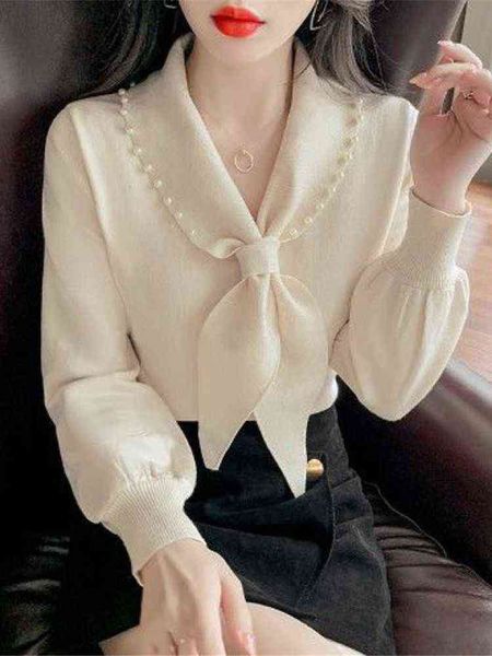 women's sweaters fashion vhals beads bow long sleeves blouse loose casual spring autumn sweaters long sleeves pendulum women clothing s, White;black
women's sweaters fashion vhals beads bow long sleeves blouse loose casual spring autumn sweaters long sleeves pendulum women clothing s, White;black