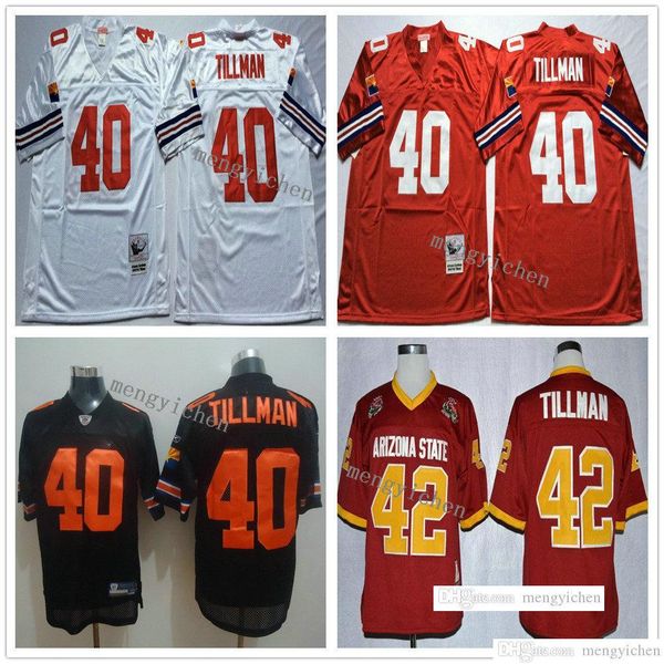 college wear ncaa men football 40 pat tillman jersey vintage home red white away 42 college embroidery quality, Black
college wear ncaa men football 40 pat tillman jersey vintage home red white away 42 college embroidery quality, Black