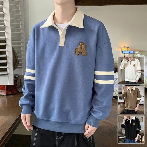 men s tracksuits korean fashion casual sweatshirt long sleeve shirts brand streetwear clothing autumn outwear 220919, Gray
men s tracksuits korean fashion casual sweatshirt long sleeve shirts brand streetwear clothing autumn outwear 220919, Gray