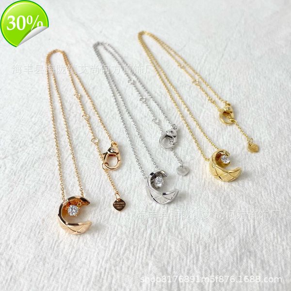 designer women's fashion necklaces xiangjia new elegant water ice moon single diamond necklace lingge coco cross c-shaped clavicle chai, Silver
designer women's fashion necklaces xiangjia new elegant water ice moon single diamond necklace lingge coco cross c-shaped clavicle chai, Silver