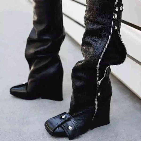 motorcycle boots women chelsea boots luxury designer shoes metal decoration rivet high knee zipper-sid chunky heels western 220729, Black
motorcycle boots women chelsea boots luxury designer shoes metal decoration rivet high knee zipper-sid chunky heels western 220729, Black