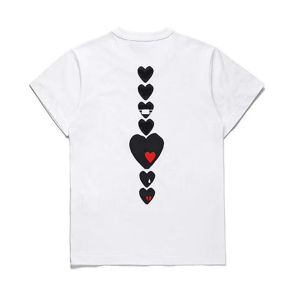 play designer men's t-shirts casual women's des badge garcons quality print short sleeve short t-shirt couple hearts tshirt zxc, White;black
play designer men's t-shirts casual women's des badge garcons quality print short sleeve short t-shirt couple hearts tshirt zxc, White;black