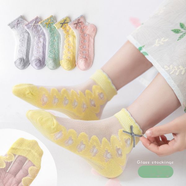 socks girls 22 spring and summer trendy bow princess thin breathable mesh children's lace baby 220919, Pink;yellow
socks girls 22 spring and summer trendy bow princess thin breathable mesh children's lace baby 220919, Pink;yellow