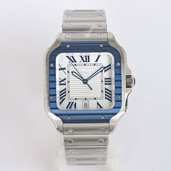 for men luxury watch square silver gray dial 39.8mm roman digital luminous sapphire crystal glass stainless steel automatic machine, Slivery;brown
for men luxury watch square silver gray dial 39.8mm roman digital luminous sapphire crystal glass stainless steel automatic machine, Slivery;brown