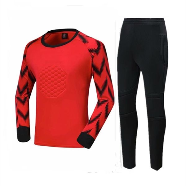 gym clothing kids goalkeeper soccer jersey set child kit men shirt pants or shorts sponge protection goalie football uniform 220919, White;black
gym clothing kids goalkeeper soccer jersey set child kit men shirt pants or shorts sponge protection goalie football uniform 220919, White;black