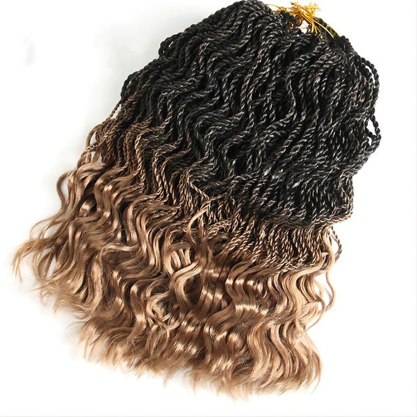 14 inch senegalese twist crochet hair wave curly synthetic braiding hair braids low temperature fiber ombre hair extensions 35 strands/pack, Black
14 inch senegalese twist crochet hair wave curly synthetic braiding hair braids low temperature fiber ombre hair extensions 35 strands/pack, Black