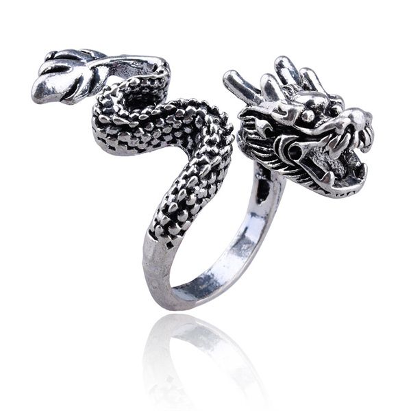 european and american domineering dragon band rings hipster personality single ring national animal ring fashion retro exaggerated circle ac, Silver
european and american domineering dragon band rings hipster personality single ring national animal ring fashion retro exaggerated circle ac, Silver