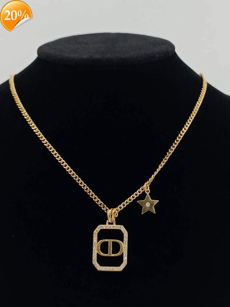 high-end fashion design women's necklace d family di necklaces new cd letters hollow star high sense light temperament luxury full of d, Silver
high-end fashion design women's necklace d family di necklaces new cd letters hollow star high sense light temperament luxury full of d, Silver