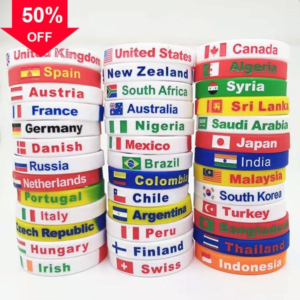 designer bracelets latest world cup 2pcs flag bangle men women silicone engraved country sports rubber wristband band cuff accsori wrist, Black
designer bracelets latest world cup 2pcs flag bangle men women silicone engraved country sports rubber wristband band cuff accsori wrist, Black