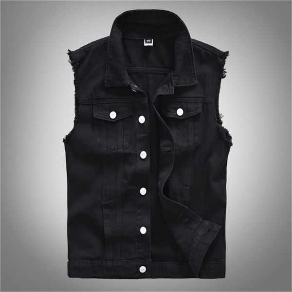 men's vests men's fashion casual black hooded sleeveless vest denim vest jacket street punk style denim vest multiple size options, Black;white
men's vests men's fashion casual black hooded sleeveless vest denim vest jacket street punk style denim vest multiple size options, Black;white