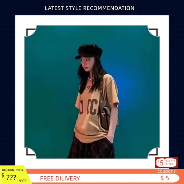 fashion women's and men's summer designer letter round collar luxury brands t-shirt leisure short sleeves, White
fashion women's and men's summer designer letter round collar luxury brands t-shirt leisure short sleeves, White
