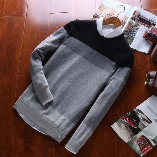 men's sweaters grade 100 cotton designer fashion brand pullover striped knitted sweater men korean casual plain jumper 220919, White;black
men's sweaters grade 100 cotton designer fashion brand pullover striped knitted sweater men korean casual plain jumper 220919, White;black