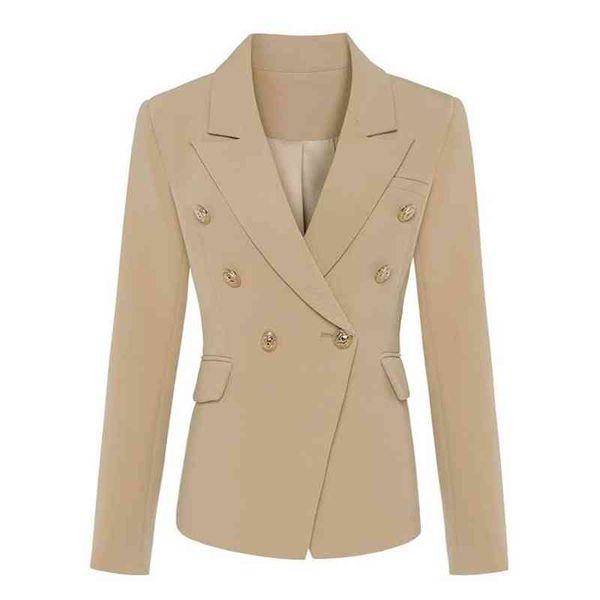 women's suits blazers stylish classic designer blazer women's double breasted metal lion buttons blazer jacket outer wear khaki t2, White;black
women's suits blazers stylish classic designer blazer women's double breasted metal lion buttons blazer jacket outer wear khaki t2, White;black