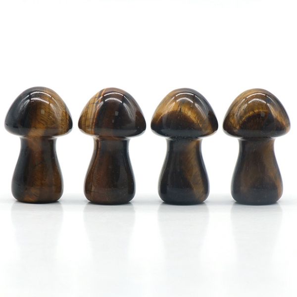 35mm tiger eye gemstone sculpture decor carving mushroom polished cute mushroom stones for home garden lawn yard decoration, Black
35mm tiger eye gemstone sculpture decor carving mushroom polished cute mushroom stones for home garden lawn yard decoration, Black