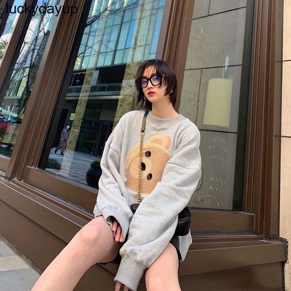 men's hoodies sweatshirts angels severed bear sweater male towel embroidered round neck loose female star same style, Black
men's hoodies sweatshirts angels severed bear sweater male towel embroidered round neck loose female star same style, Black
