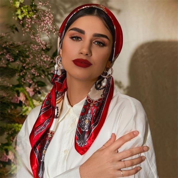 scarves silk head scarf women luxury fashion hair scarve beautiful foulard soft satin shawl kerchief 90cm square neck headscarf bandana 2209, Blue;gray
scarves silk head scarf women luxury fashion hair scarve beautiful foulard soft satin shawl kerchief 90cm square neck headscarf bandana 2209, Blue;gray