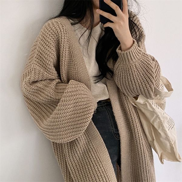 women's sweaters cardigan for women casual long sleeve loose knitted sweater coat korean fashion oversized cardigan solid vintage clot, White;black
women's sweaters cardigan for women casual long sleeve loose knitted sweater coat korean fashion oversized cardigan solid vintage clot, White;black