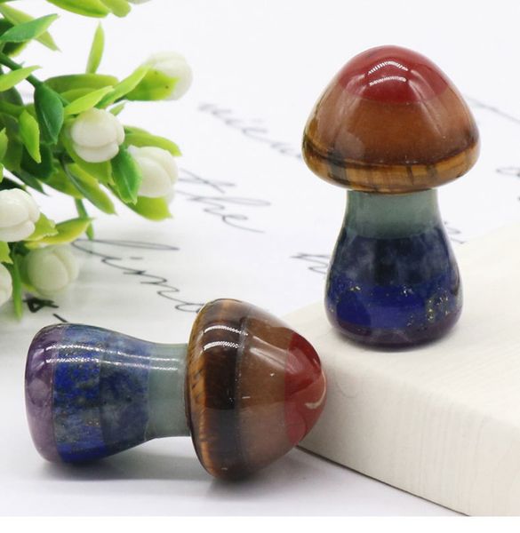35mm natural 7 chakra gemstone mushroom shape figurine carved crystal plant statue healing hand carved stone for decoration, Black
35mm natural 7 chakra gemstone mushroom shape figurine carved crystal plant statue healing hand carved stone for decoration, Black