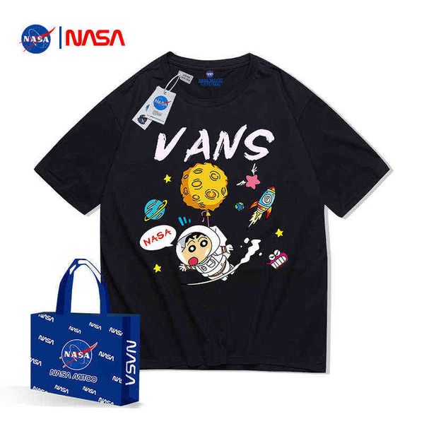 men's t-shirts co branded short sleeve t-shirts for men and women summer youth fashion bottomed casual loose top, White;black
men's t-shirts co branded short sleeve t-shirts for men and women summer youth fashion bottomed casual loose top, White;black