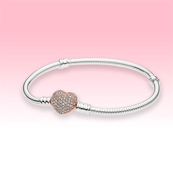 rose gold plated hearts charms bracelet women wedding jewelry for pandora moments pave heart clasp snake chain bracelet with original b302o, Black
rose gold plated hearts charms bracelet women wedding jewelry for pandora moments pave heart clasp snake chain bracelet with original b302o, Black