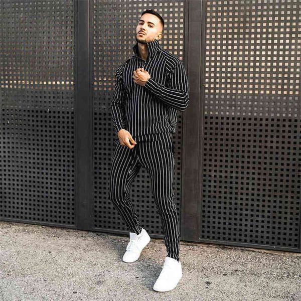 men's tracksuits men striped suit spring and autumn sportswear men jogging sportswear suit clothes fashion street clothing men sets -3, Gray
men's tracksuits men striped suit spring and autumn sportswear men jogging sportswear suit clothes fashion street clothing men sets -3, Gray