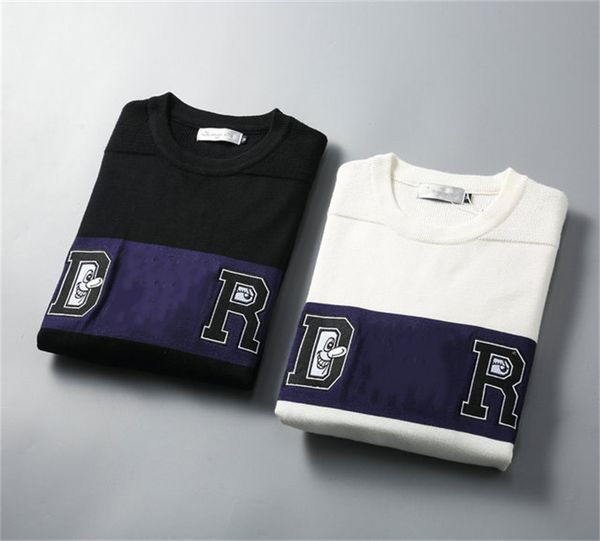 men's sweater black and white checked stripe brand pullover casual classic wool warm letters various styles designer luxury comfortable, White;black
men's sweater black and white checked stripe brand pullover casual classic wool warm letters various styles designer luxury comfortable, White;black