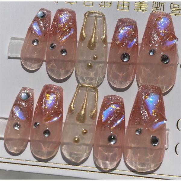 false nails handmade hand wearing nails short fake nails with design with glue gift nail art press on tips 10pcthick fingertips thin fit 220, Red;gold
false nails handmade hand wearing nails short fake nails with design with glue gift nail art press on tips 10pcthick fingertips thin fit 220, Red;gold