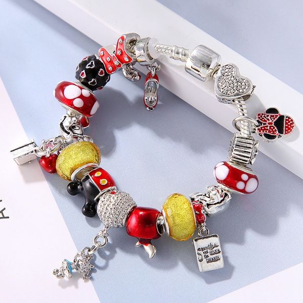 16-21cm charm bracelet 925 sterling silver christmas gift fit pandora european bracelets red apple enamel candy cane pendant charm bead acce, Black
16-21cm charm bracelet 925 sterling silver christmas gift fit pandora european bracelets red apple enamel candy cane pendant charm bead acce, Black