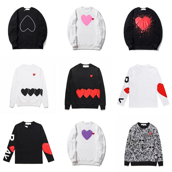 men's women's play designer sweatshirts sleeve crew jumper couple neck letter print, Black
men's women's play designer sweatshirts sleeve crew jumper couple neck letter print, Black