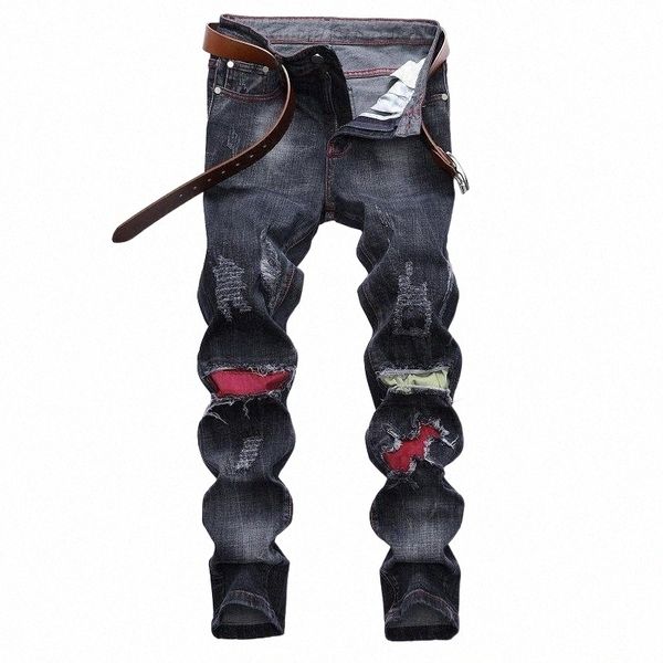 men's jeans men biker brand ripped hole mens slim fit straight denim trousers casual designer patchwork pants pantalon hombre 421 s0je#, Blue
men's jeans men biker brand ripped hole mens slim fit straight denim trousers casual designer patchwork pants pantalon hombre 421 s0je#, Blue
