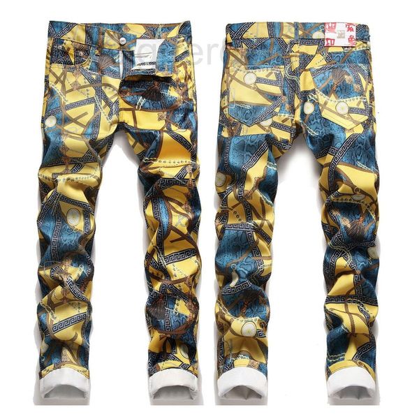 men's jeans designer 2022 new style digital printing pants men's slim fitting floral fashion elastic leggings casual trend ozme, Blue
men's jeans designer 2022 new style digital printing pants men's slim fitting floral fashion elastic leggings casual trend ozme, Blue