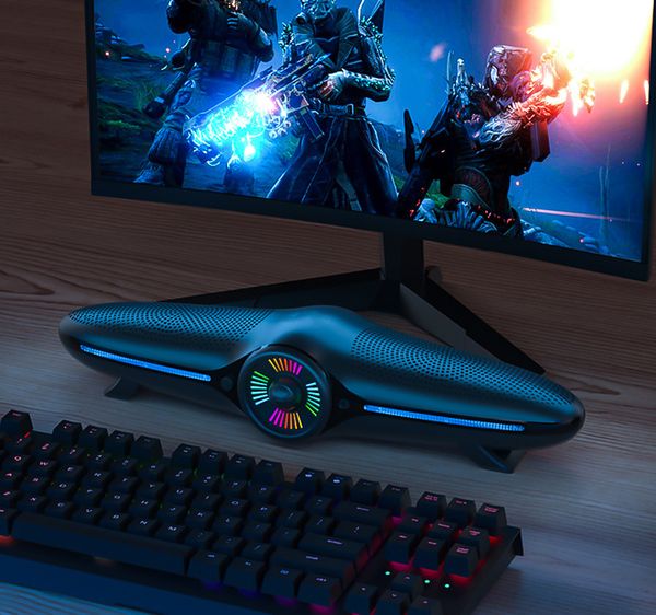 pc gaming speakers desksoundbar for computer laptablets stereo wired with passive radiators rgb light loudspeaker
pc gaming speakers desksoundbar for computer laptablets stereo wired with passive radiators rgb light loudspeaker