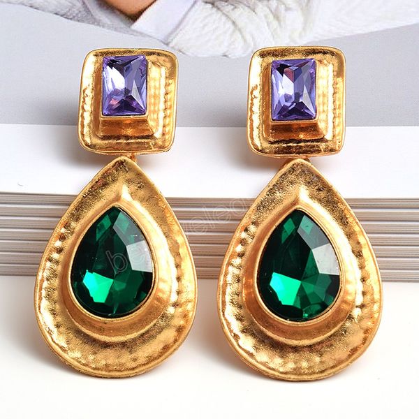 rhinestone gold color metal dangle earrings wholesale fashion trend pendientes jewelry accessories for women, Silver
rhinestone gold color metal dangle earrings wholesale fashion trend pendientes jewelry accessories for women, Silver