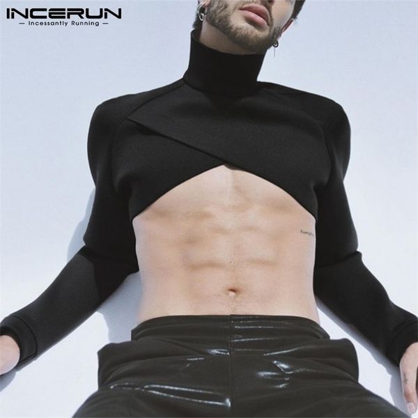 men's t-shirts fashion men crop solid turtleneck long sleeve casual irregular undershirt streetwear camisetas incerun s-5xl 220920, White;black
men's t-shirts fashion men crop solid turtleneck long sleeve casual irregular undershirt streetwear camisetas incerun s-5xl 220920, White;black