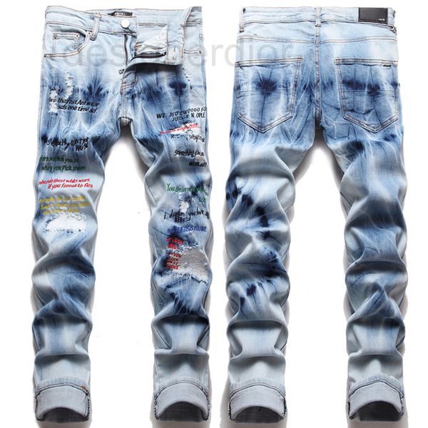 men's jeans designer fashion personality autumn winter light blue perforated patch embroidery pattern slim fit leggings xiiw
men's jeans designer fashion personality autumn winter light blue perforated patch embroidery pattern slim fit leggings xiiw