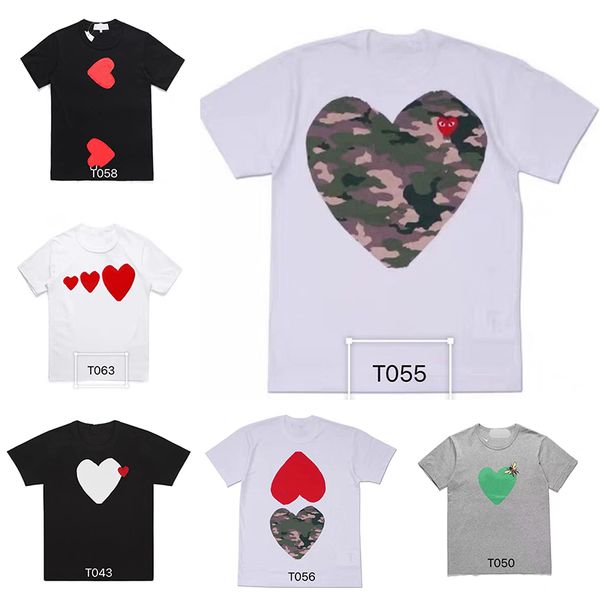 play designer men's t-shirts white eyes big red peach heart print shirt loose fashion blouse quality short sleeve sweatshirt, White;black
play designer men's t-shirts white eyes big red peach heart print shirt loose fashion blouse quality short sleeve sweatshirt, White;black